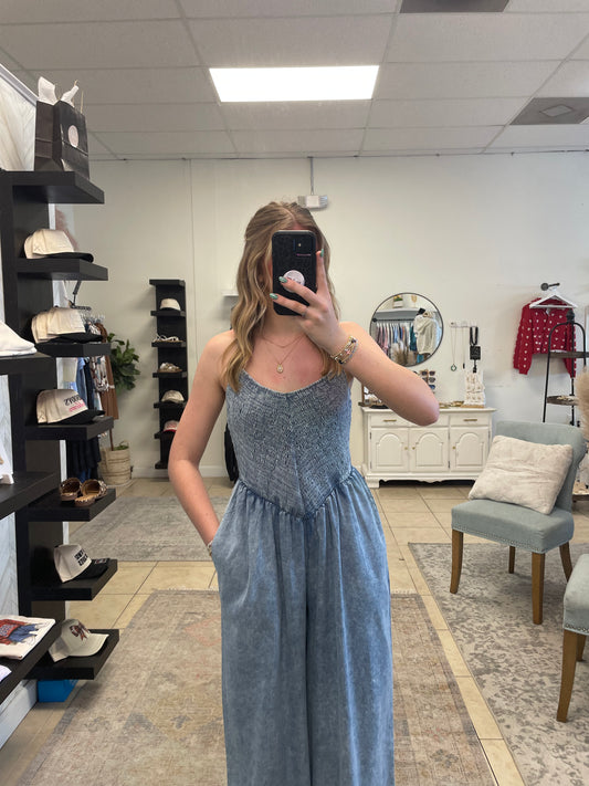 Charlotte Chambray Jumpsuit