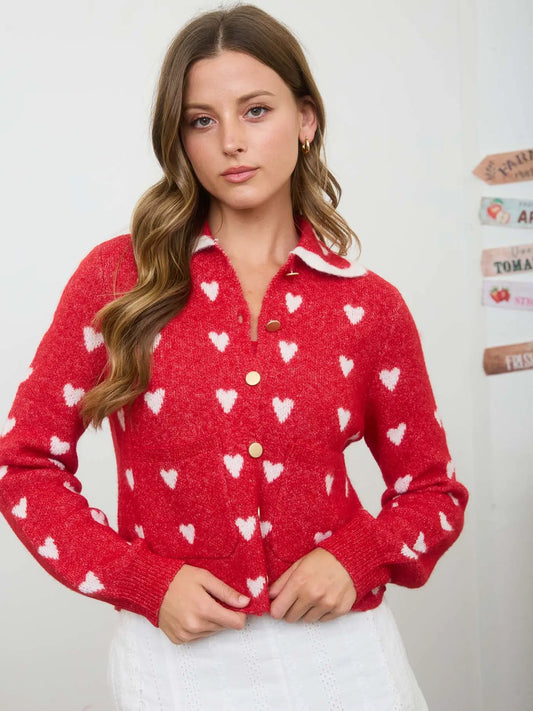 Halle's Heart Cardi
