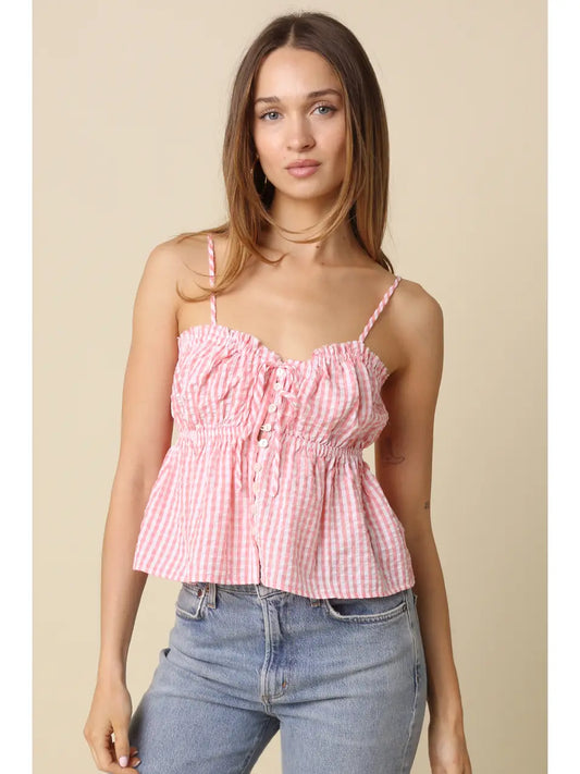 Gina Gingham Tank