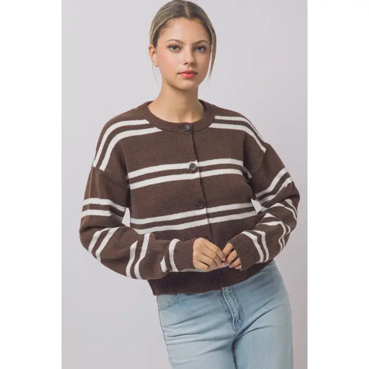 Abby's Stripped Cardigan