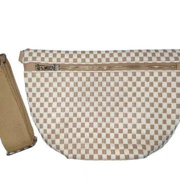 Checkered Cross Body Bag