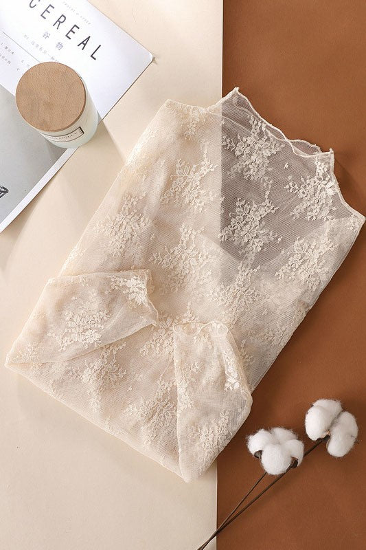 Lainey's Lace Sheer Top