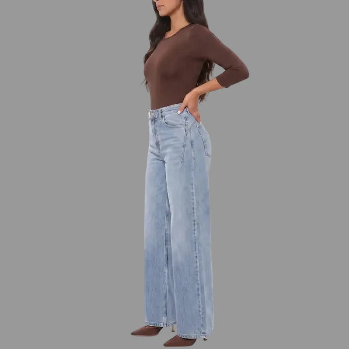 Paige High Rise Wide Leg Denim