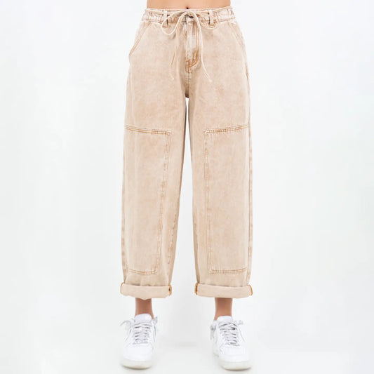Henley Barrel Jeans