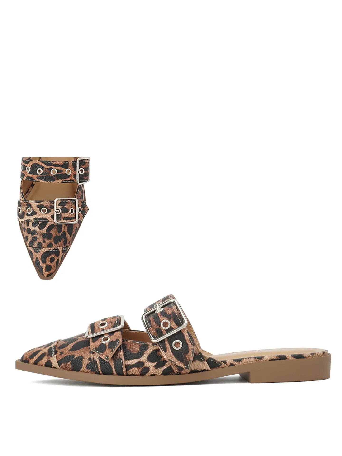 Remy Leopard Mules