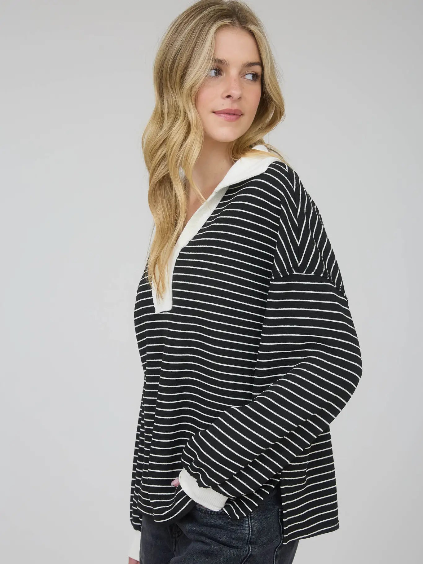 Lux Stripped Top