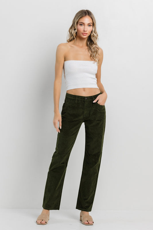 Corduroy Dark Green Pants