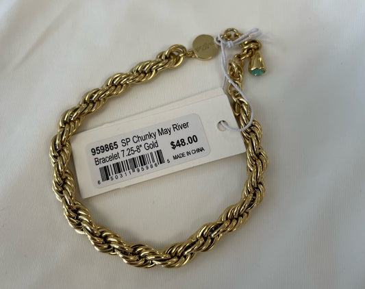 SP Chunky May River Bracelet 7.25-8" Gold